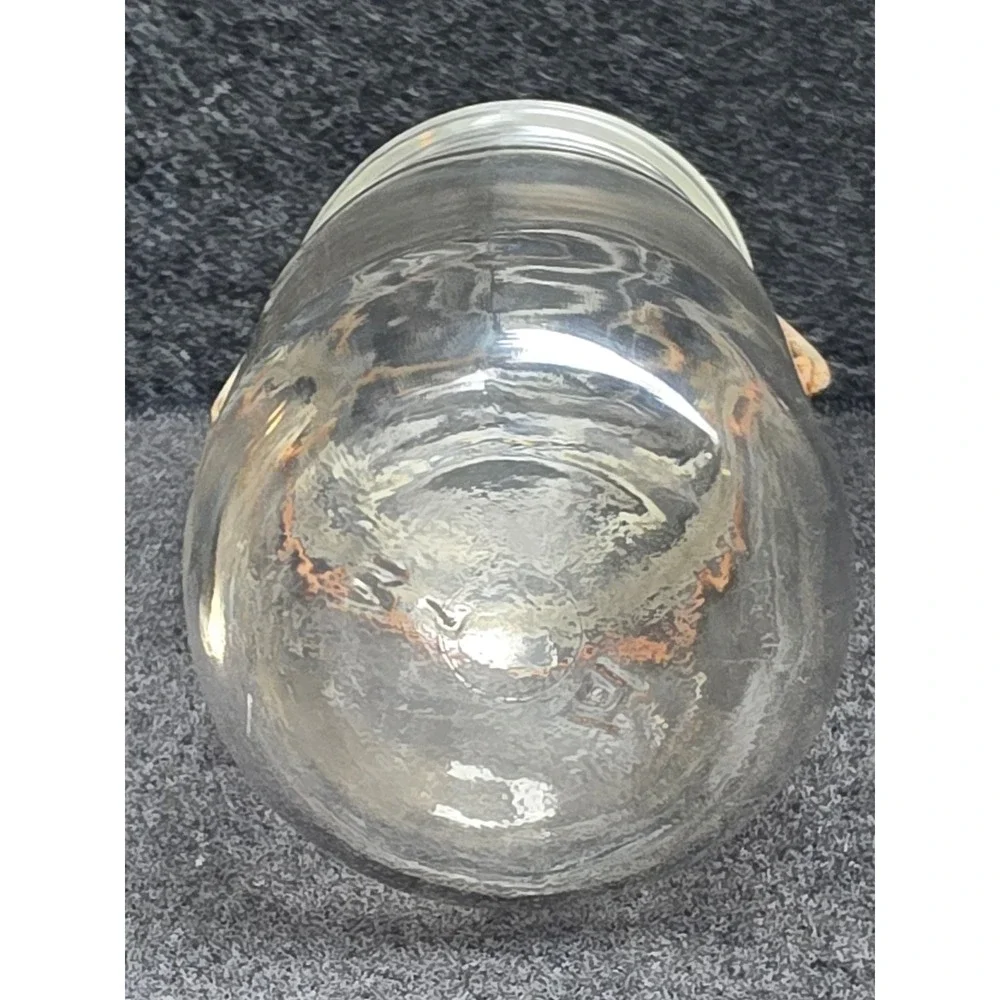 Vintage Atlas EZ Seal Clear Glass Canning Jar with Glass Lid and Wire Bail